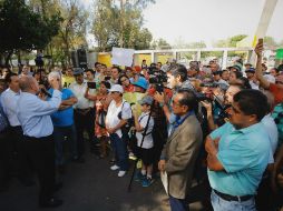 Alfaro aseguró que escuchará todas las propuestas de los vecinos, quienes le hicieron varias peticiones. ESPECIAL / Gobierno de Guadalajara