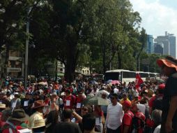 Los manifestantes de la Federación de Estudiantes Campesinos Socialistas de México cerraron la circulación. SUN / ARCHIVO
