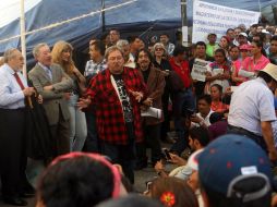 Vuelven al campamento de la Ciudadela, lugar que ocupan desde el 26 de mayo. SUN / ARCHIVO