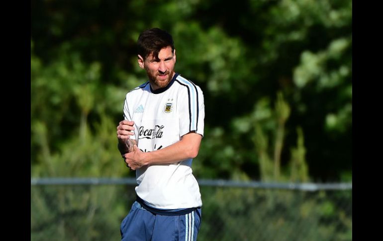 Después de estar inactivo debido a una lesión, ''La Pulga'' anotó tres goles en el partido donde entró de cambio ante Panamá. AFP / A. Estrella