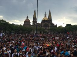 Se estima que la manifestación culmine a las 18:00 horas en Plaza de la Liberación. EL INFORMADOR / P. Franco
