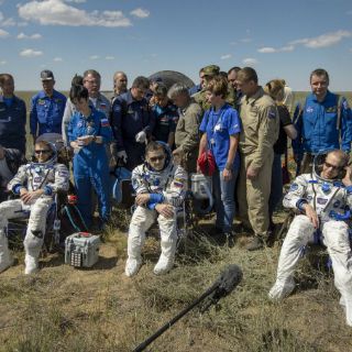 Tres tripulantes de la EEI regresan a la Tierra