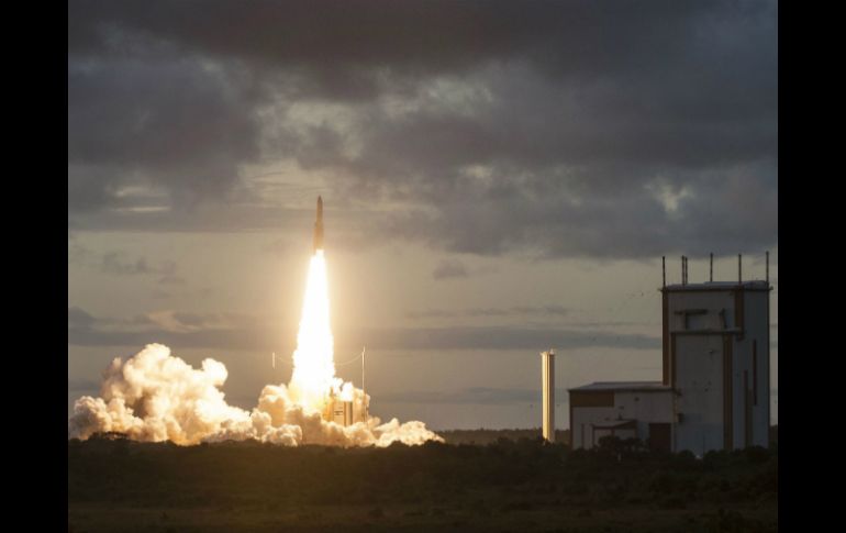 El cohete despegó el sábado del Centro espacial de la Guyana francesa, en Kurú. EFE / ESA