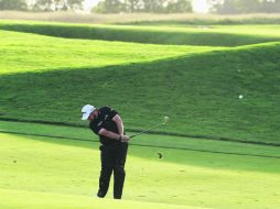 Shane Lowry. El irlandés salió de Oakmont luego de un maratónico sábado con una ventaja de dos golpes. EFE /