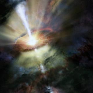 Astrónomos descubren agujero negro alimentados de gas frío