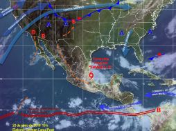 Prevén que 'Danielle' provoque tormentas intensas con puntuales torrenciales en Tamaulipas, Puebla y Veracruz. TWITTER / @conagua_clima