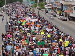 La CNTE tiene programado para este martes una serie de movilizaciones, marchas y plantones, principalmente en Morelia. SUN / ARCHIVO