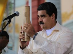'No se metan con Venezuela. Venezuela tiene derecho a transitar el camino que nos toca transitar', aseveró Maduro. EFE /