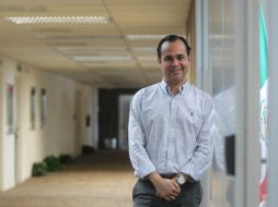Fernando Velasco, director de relaciones institucionales de Campus Party, señala que ofrecerán por lo menos 80 empleos. EL INFORMADOR / A. Hinojosa