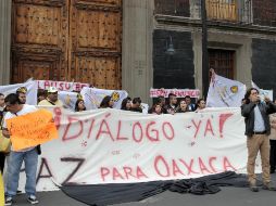 'Esperamos que se concrete la mesa de diálogo', comenta Eligio Hernández. EFE / A. Cruz