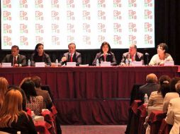 Los legisladores revisan uno a uno los temas de la agenda nacional. TWITTER / @CarolinaMonroy_