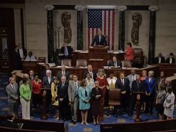 El legislador John Lewis condicionó la ocupación a la votación de un proyecto de ley en control de armas. EFE / C-SPAN