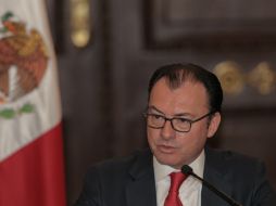 Videgaray dice que una de las fortalezas importante de México es la altísima liquidez del mercado del peso. EFE / A. Cruz