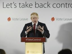 Johnson agrega que el voto por el ''Brexit'' no implica que Reino Unido no esté menos unido a Europa. EFE / M. Turner