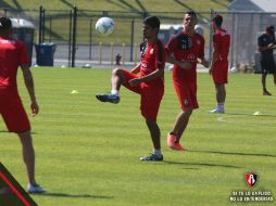 El jueves los rojinegros realizaron labores de definición, agilidad y velocidad. TWITTER / @atlasfc