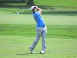 Jon Rahm. El golfista español sigue mostrando un buen nivel de juego y se afianza al liderato. EFE / M. Reynolds