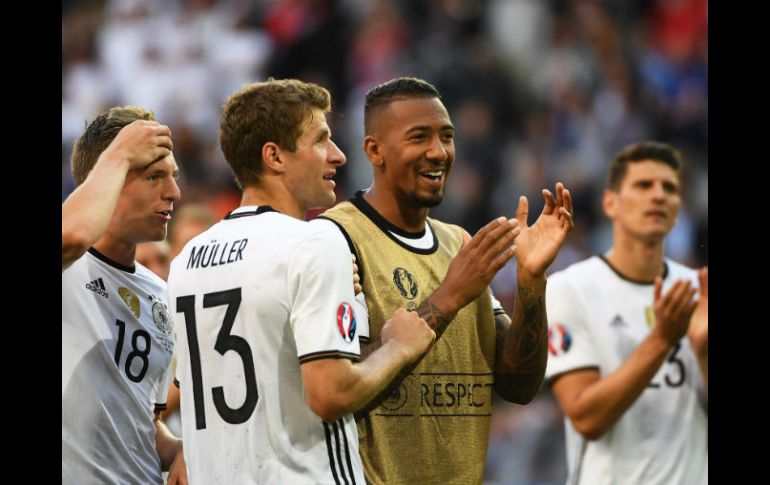 Alemania jugará los cuartos de final el sábado 2 de julio con el ganador del partido entre Italia y España. EFE / F. Singer