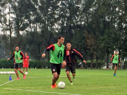 Practican en parejo con el resto de la escuadra  para el siguiente partido de preparación ante el Herediano de Costa Rica. TWITTER / @atlasfc