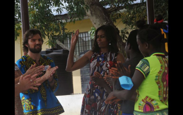 Michelle Obama inicia en Liberia una gira para promover su iniciativa ''Let Girls Learn''. AP / A. Dulleh