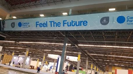 Desde el pasado lunes avanza la instalación de Campus Party en Expo Guadalajara. FACEBOOK / campuspartymexico