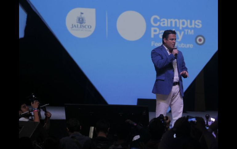 El único camino para el desarrollo es la innovación, dice Sandoval en la inauguración del Campus Party este jueves. EL INFORMADOR / E. Barrera