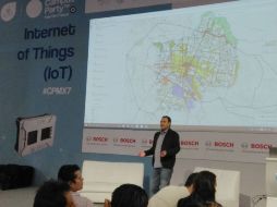 Mario Arauz Abarca, director de innovación gubernamental del Ayuntamiento de Guadalajara, en la presentación del portal. EL INFORMADOR / M. Villanueva