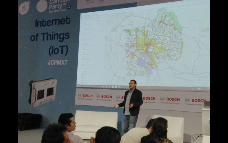 Mario Arauz Abarca, director de innovación gubernamental del Ayuntamiento de Guadalajara, en la presentación del portal. EL INFORMADOR / M. Villanueva