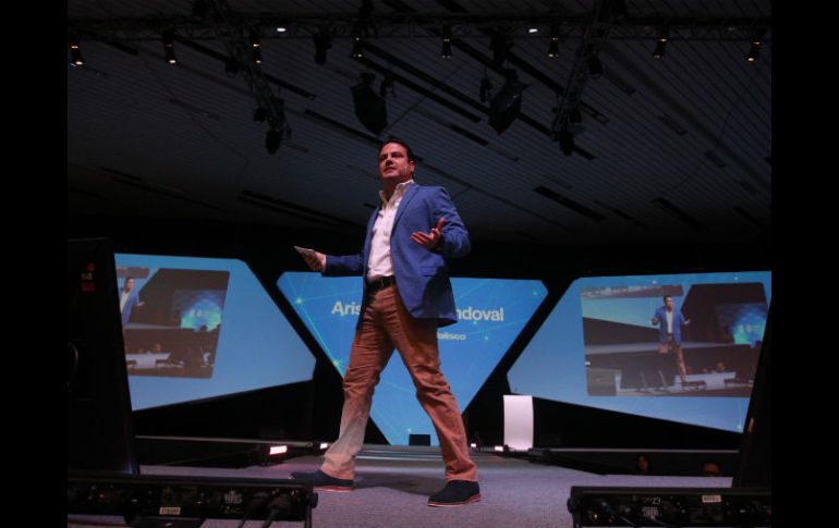 Este día, el Gobernador del Estado inauguró la séptima edición del Campus Party, donde informó sobre los ''datasets''. EL INFORMADOR / R. Tamayo