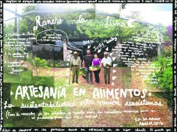 Collage sobre desarrollo sustentable del Rancho La Luna.  /