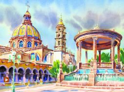 El bullicio de la ciudad, los olores del mercado de su primer cuadro, la plática animada de su gente. EL INFORMADOR / J. Moarde