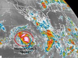 'Blas' presenta vientos máximos sostenidos de 120 kilómetros por hora. TWITTER / @conagua_clima