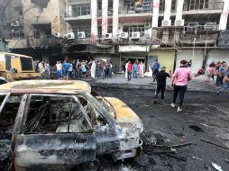 El atentado en Bagdad reivindicado por el grupo Estado Islámico, dejó al menos 213 muertos y más de 200 heridos. EFE /