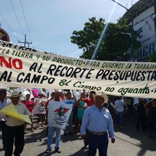 Campesinos realizan plantón en oficinas de Sagarpa Morelos