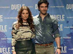 Productores. Ludwika Paleta y Osvaldo Benavides durante la presentación de la obra de teatro. SUN /