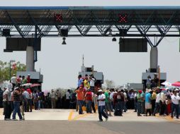 Miembros de la CNTE toman casetas de cobro en distintas carreteras de Michoacán. NTX / ARCHIVO