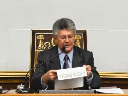 El jefe de Estado señala que el presidente del Parlamento, el opositor Henry Ramos Allup, 'se niega al diálogo político'. AFP / ARCHIVO