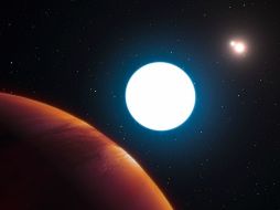 El  Planeta HD 131399Ab, tiene la órbita más grande que se conoce en un sistema multisolar. ESPECIAL / www.sciencemag.org