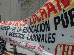 La CNTE acordó que este fin de semana realizará brigadas para informar sobre la situación actual del movimiento magisterial. EFE / ARCHIVO