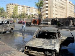 Según el Observatorio Sirio de Derechos Humanos, 34 personas murieron la noche del viernes, seis de ellos mujeres y niños. AFP / G. Ourfalian