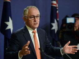 El primer ministro australiano, Malcolm Turnbull, había anunciado la victoria de la coalición. AFP / P. Parks