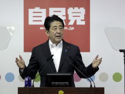Shinzo Abe asegura que tomará medidas exhaustivas por lo que tales riesgos no afectarán a la economía japonesa. EFE / K. Ota