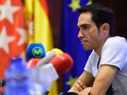 Contador se retiró en la novena etapa del Tour francés por molestias. Este martes, detalla los resultados de sus pruebas. AFP / P. Marcou