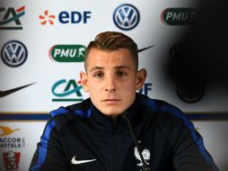 Internacional con Francia, Digne, de 22 años, se presenta como un refuerzo para la banda que ocupa Jordi Alba. AFP / F. Fife