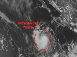 Según las proyecciones meteorológicas, “Darby” se degradará a tormenta tropical el próximo lunes. TWITTER / @conagua_clima