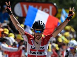El ciclista flamenco, tercero en el Giro de 2012, firmó la segunda victoria de la temporada. AFP / L. Bonaventure