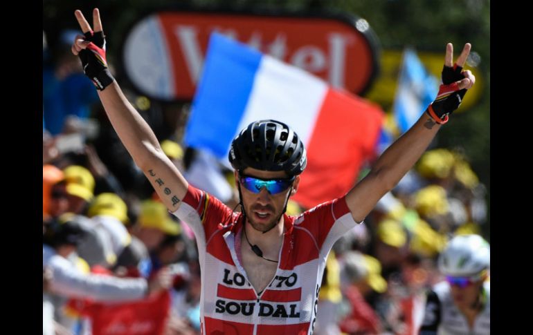 El ciclista flamenco, tercero en el Giro de 2012, firmó la segunda victoria de la temporada. AFP / L. Bonaventure