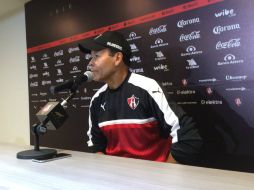 El ''Profe'' reiteró que, aunque en su contrato no se estipula el título, deberá confiar en la plantilla que tiene a su cargo. TWITTER / @atlasfc