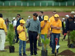 El Mandatario encabezó la ceremonia por el Día Mundial el Árbol y poner en marcha la Campaña Nacional de Reforestación 2016. TWITTER / @PresidenciaMX