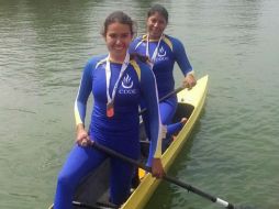 Jocelyn Amairani Alaniz y Andrea Guzmán fueron las encargadas de darle al equipo jalisciense su primera presea áurea en este deporte. TWITTER / @codejalisco