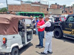 Autoridades no hallaron sustancias ilegales o armas en los mototaxis. TWITTER / @FiscaliaJal